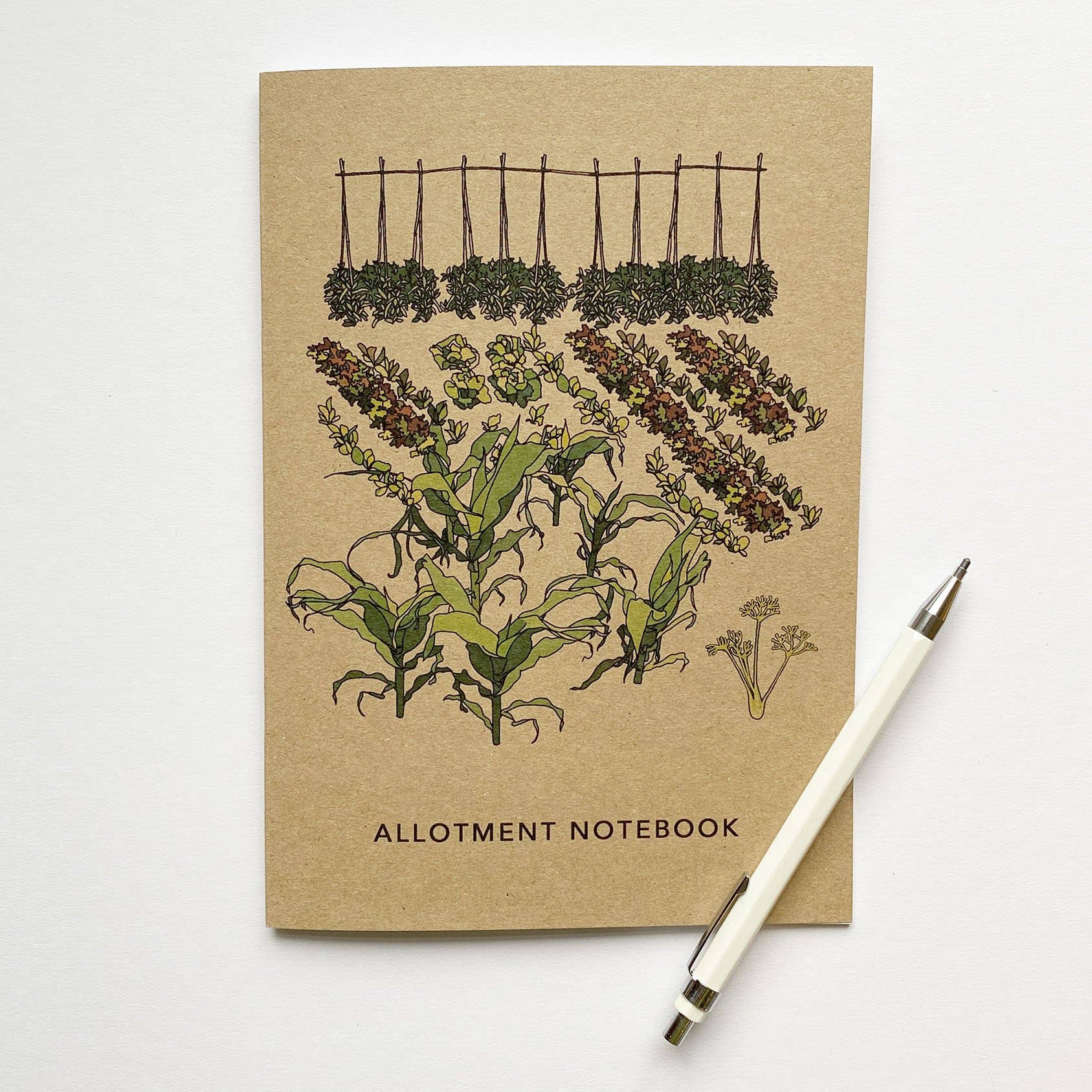 Kate Broughton – wholesale Notebook – Allotment Notebook - recycled & eco-friendly5