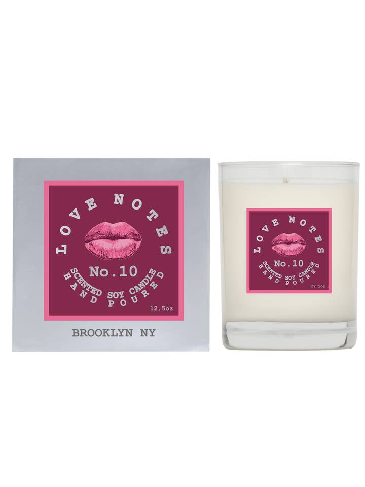 Love Note No 10 (12.5 oz Glass/Box) Fig-Amber-Vanilla Cream for wholesale by LOVE NOTES FRAGRANCES