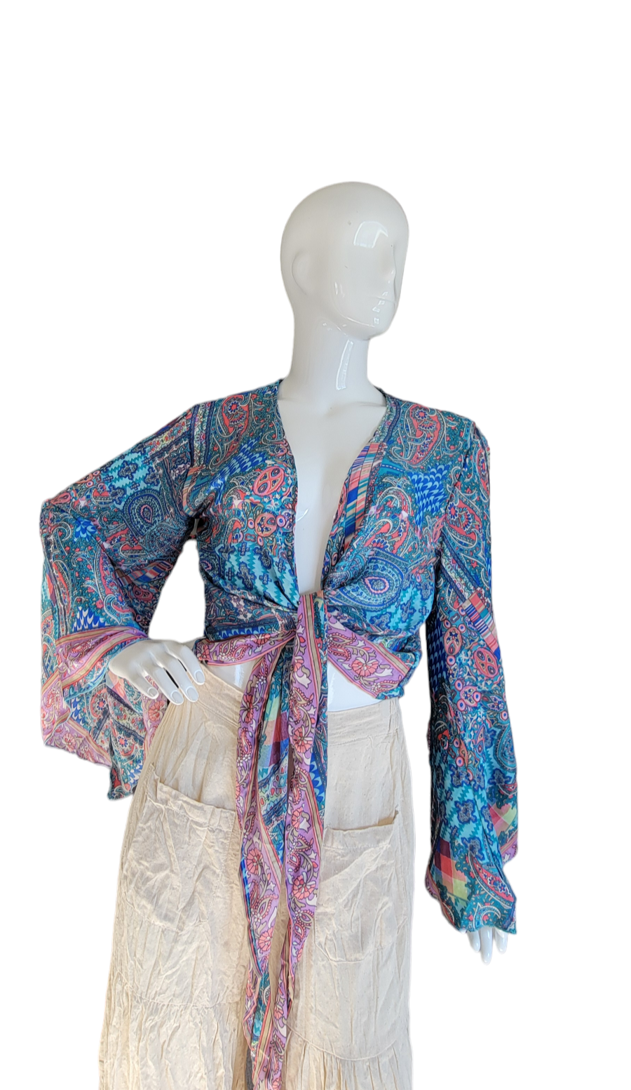 Evergreen Guardian Imports – wholesale Blouse – Women’s – TSTT-66 Long Sleeves Front Tie Top14