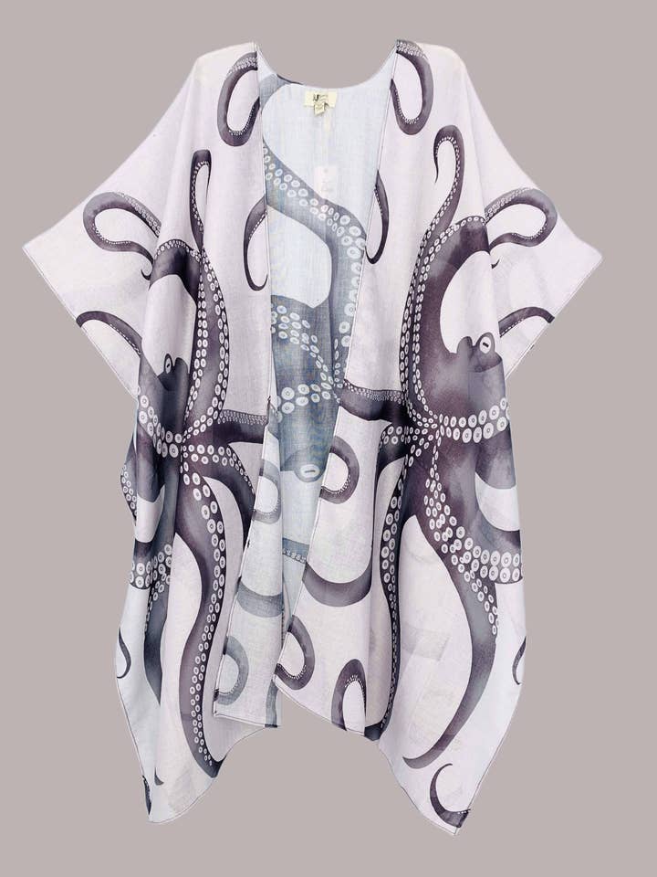 JC062798 Grijze Octopus Kimono voor wholesale door JC Sunny Fashion