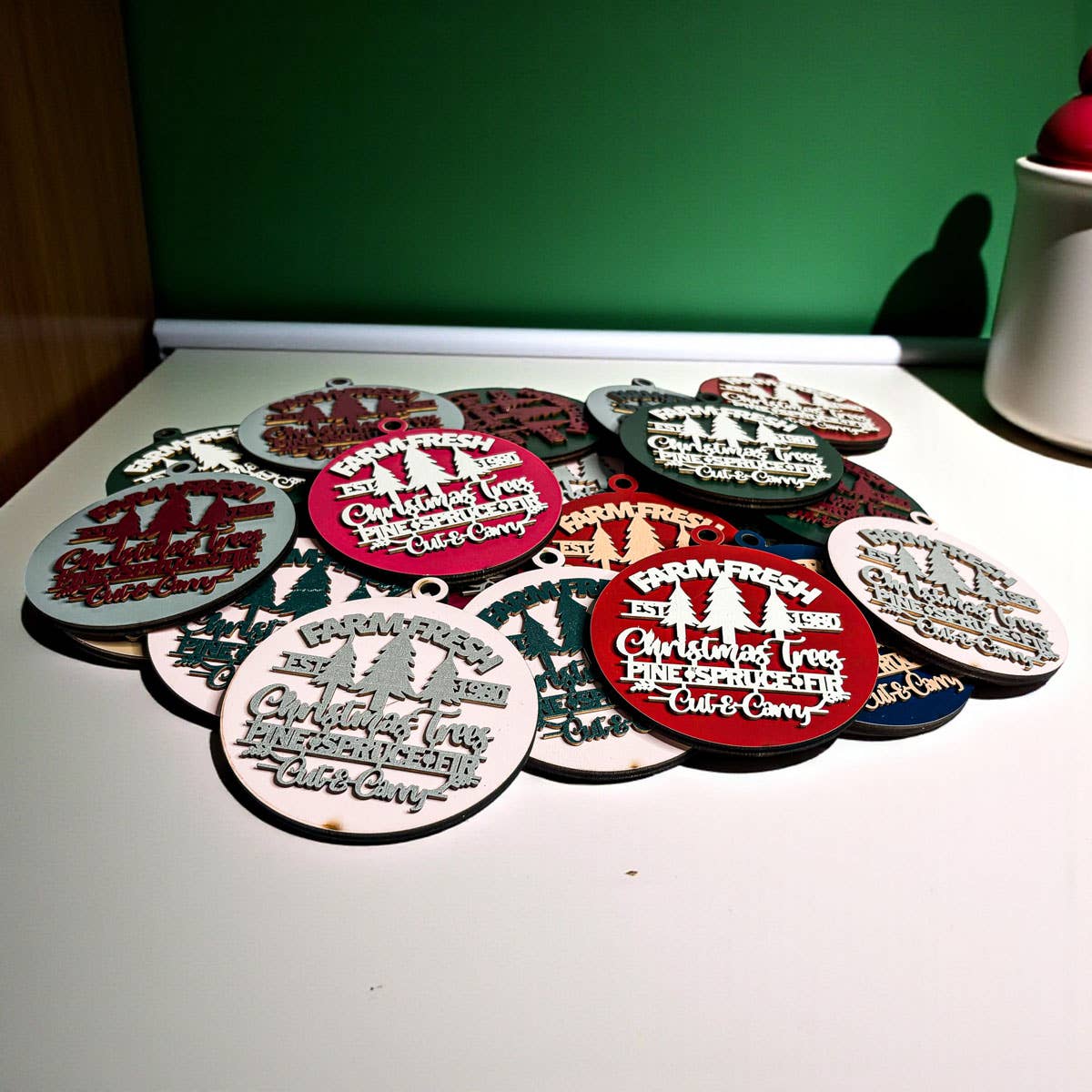 Gia Roma - Wholesale Ornament - Hanging Christmas Decor + Handmade Wooden Ornament Funny73