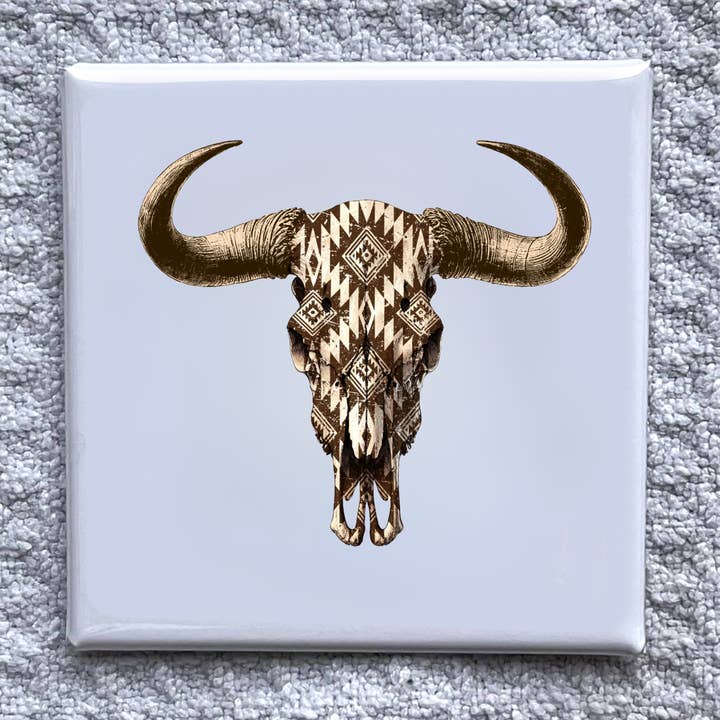 Imán de Calavera 2 2x2" - Decoración de Nevera Hecha a Mano para venta al por mayor de Made With Aloha Magnets,llc