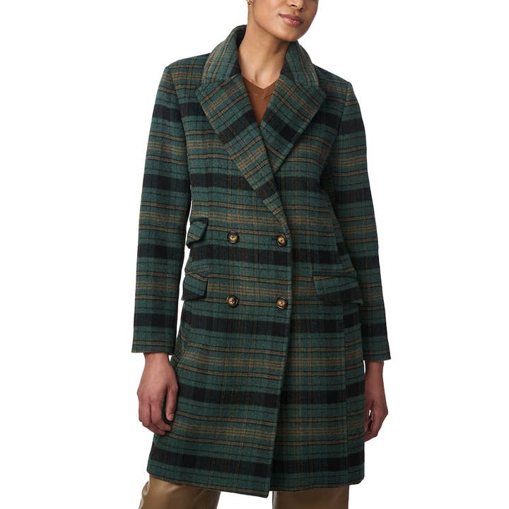 Bernardo - Wholesale Coat - Women's - Plaid Wool Coat