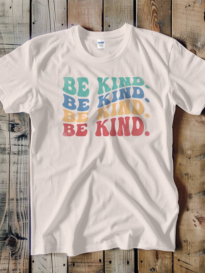 Be Kind Warped Stack Unisex Tee for wholesale by Swift Retail