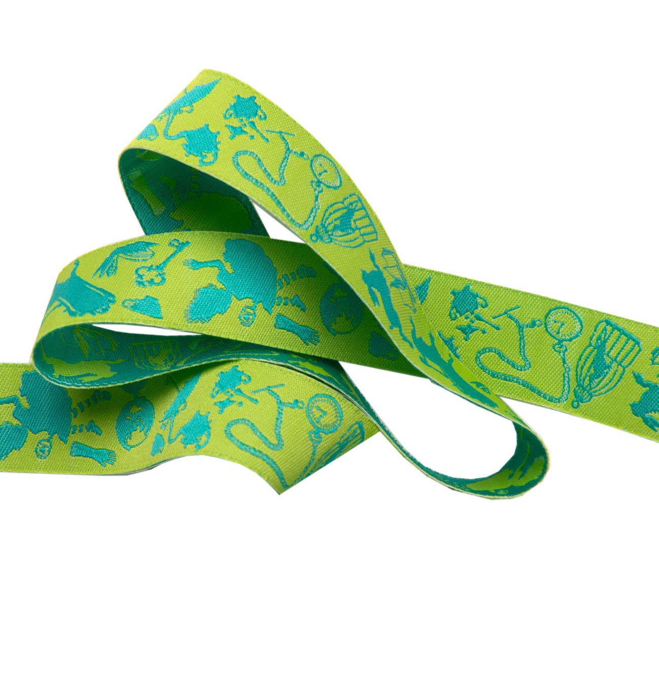 Renaissance Ribbons – Engroshandel Bånd – Ned Kanin Hul Grøn-7/8"-Tula Pink Curiouser1