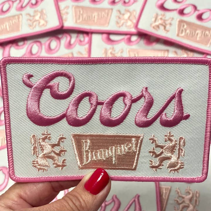 sequinandstiches - Wholesale Patch - Coors Patch, Trucker Hat Patch, Pink Patch, Beer Patch, Patch for Hat, Embroidery Patch, Trendy Patch, Cowgirl Patch, DIY1