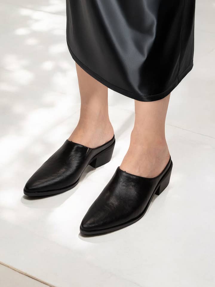 CCOCCI - Wholesale Mules - Women's - CCOCCI MINI PACK | GINA POINTED-TOE BLOCK HEEL MULE