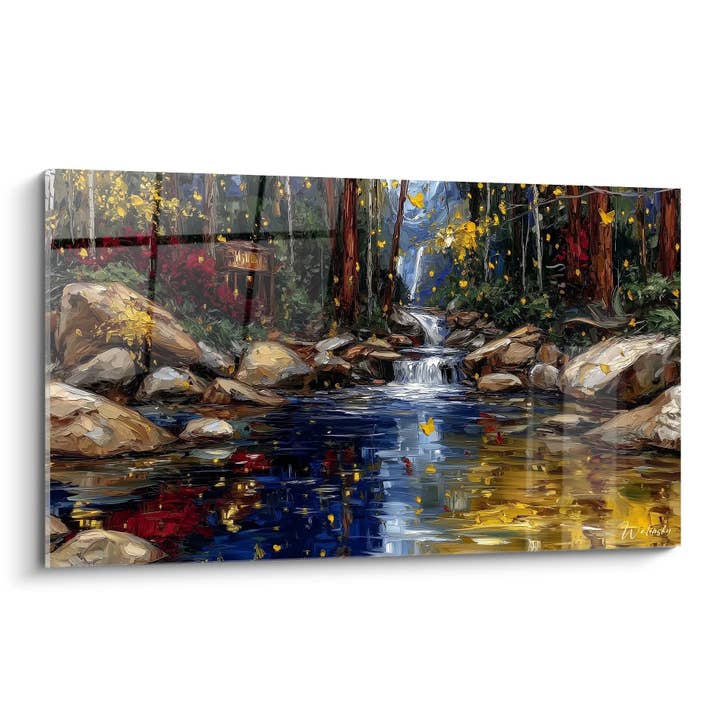 Bjergbæk Tabel - Efterårsvandfald - Skovudgave for engroshandel hos Walensky