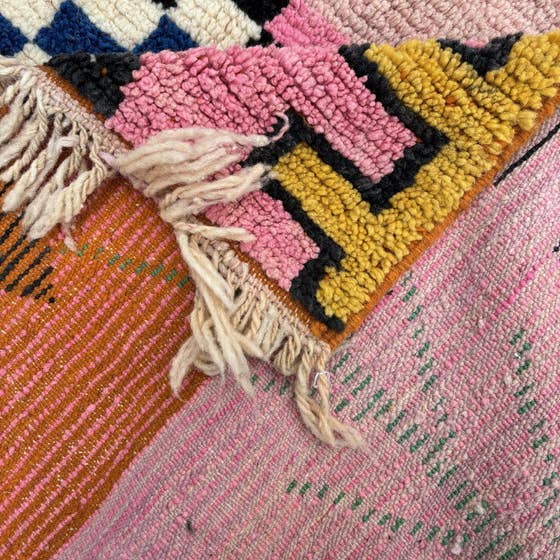 BohoVibeCraft - Wholesale Area Rug - Pink-moroccan-hand-made-wool-rug-Large Moroccan Rug3
