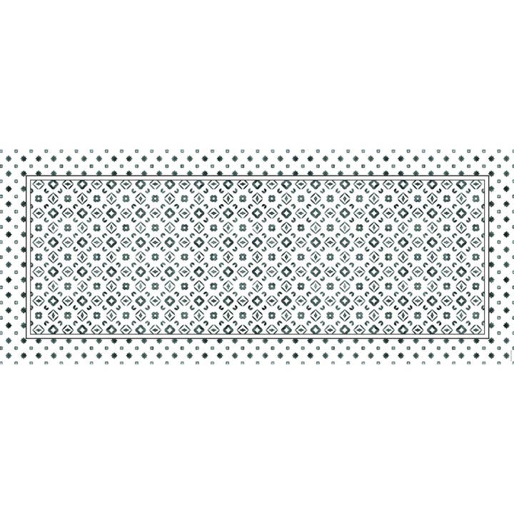 Tapis de Vinyle Runner Monogramme - Chemin de Tapis Vinyle pour la vente par Maison Lorrain