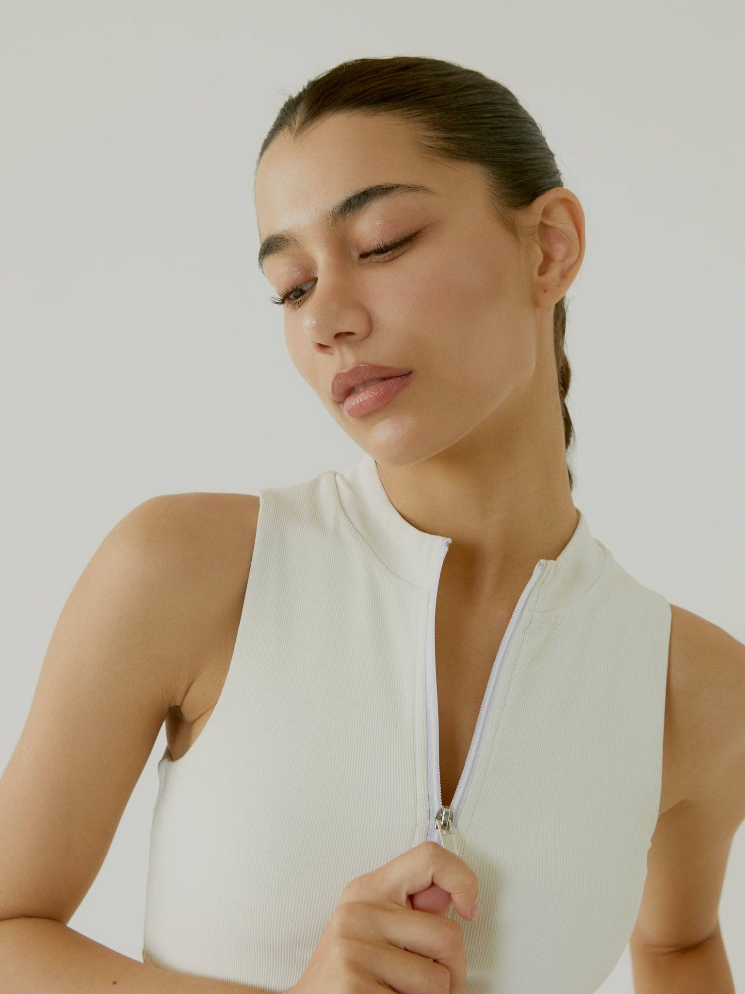 Bov active – wholesale Sportöverdel – Dam – Harper Top - Gräddfärgad4