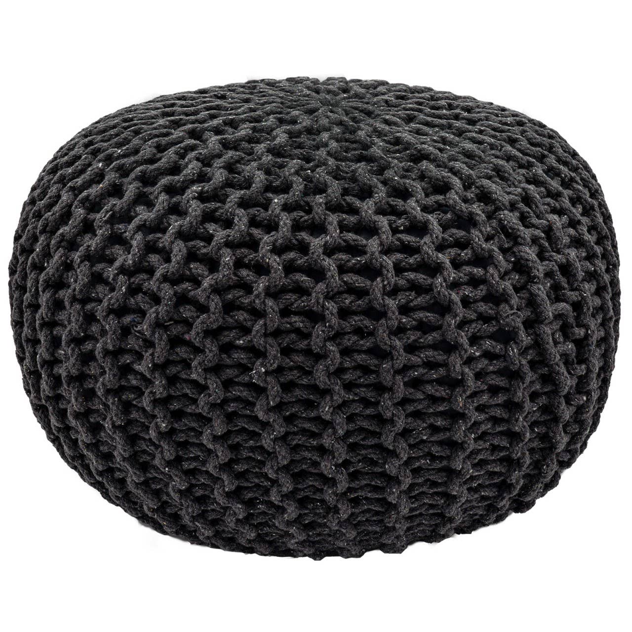 Voglrieder - Wholesale Pouf - Pouf, diameter 55 cm, knitted stool, pouf, pouf, floor cushion, large35