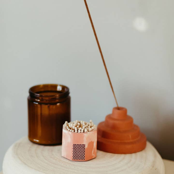 Tenn Prairie - Wholesale Match Holder - Concrete Match Holder – Two Toned with 2-Inch Safety Matches15