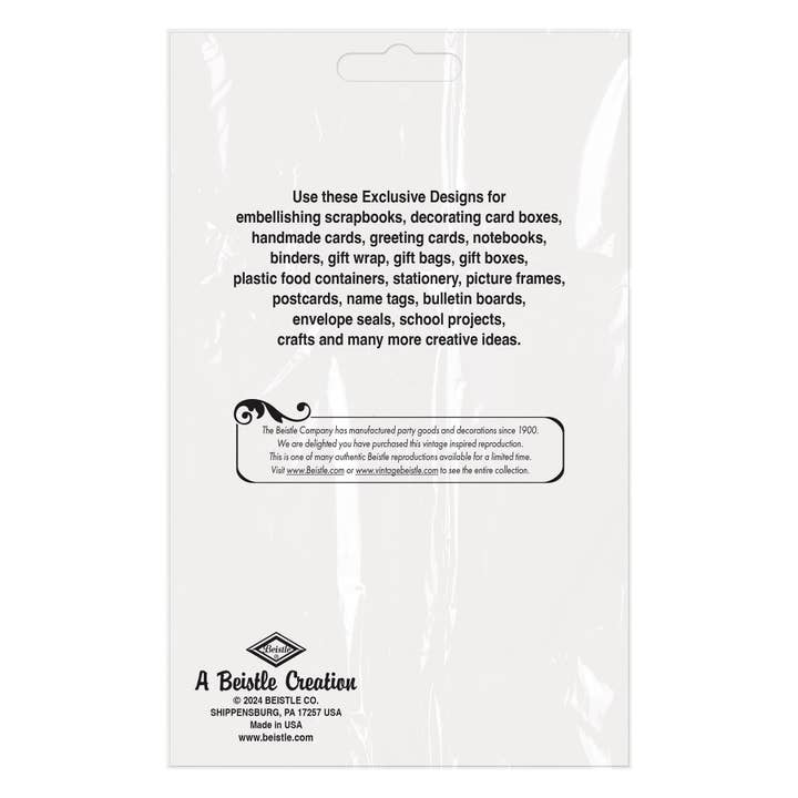 Beistle - Vente Autocollant - Autocollants Vintage Chat Noir d'Halloween, 4 feuilles par paquet3