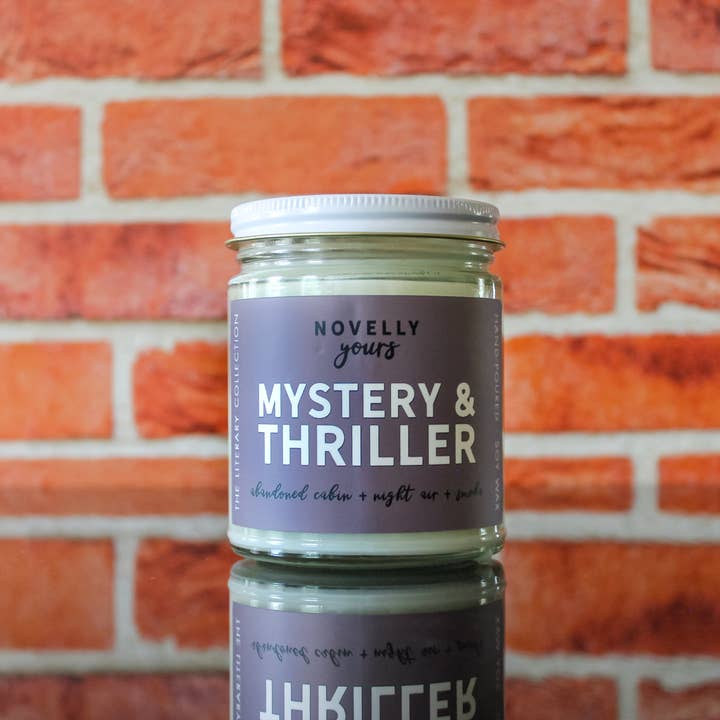 Novelly Yours - Wholesale Jar/Filled Candle - Mystery & Thriller candle | Suspense Themed Bookish Scent3