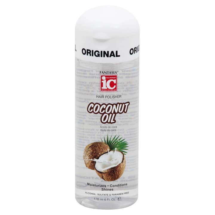 KT Supply - Wholesale Hair Oil - Fantasia IC Hair Polisher Coconut Oil, 6 Oz