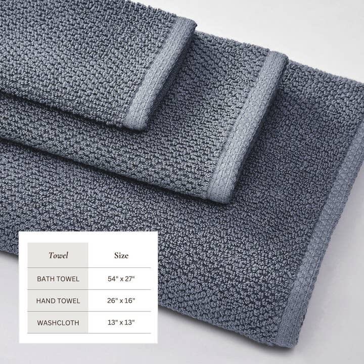 BH Collective - Wholesale Towel Set - Cotton Textured Bath Towel Set - Acacia Collection118