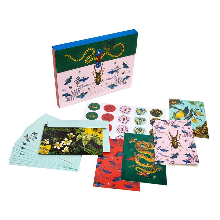 Insight Editions - #1 Pop Culture Publisher - Vente Assortiments de papeterie/cartes - Art of Nature : Ensemble de porte-cartes botaniques (lot de 20 cartes)1