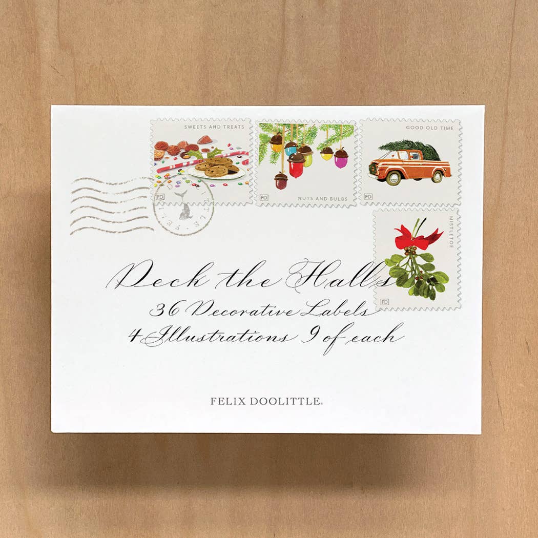Felix Doolittle – Großhandel Aufkleber – Deck the Halls - Dekorative Etiketten - Weihnachtsaufkleber2