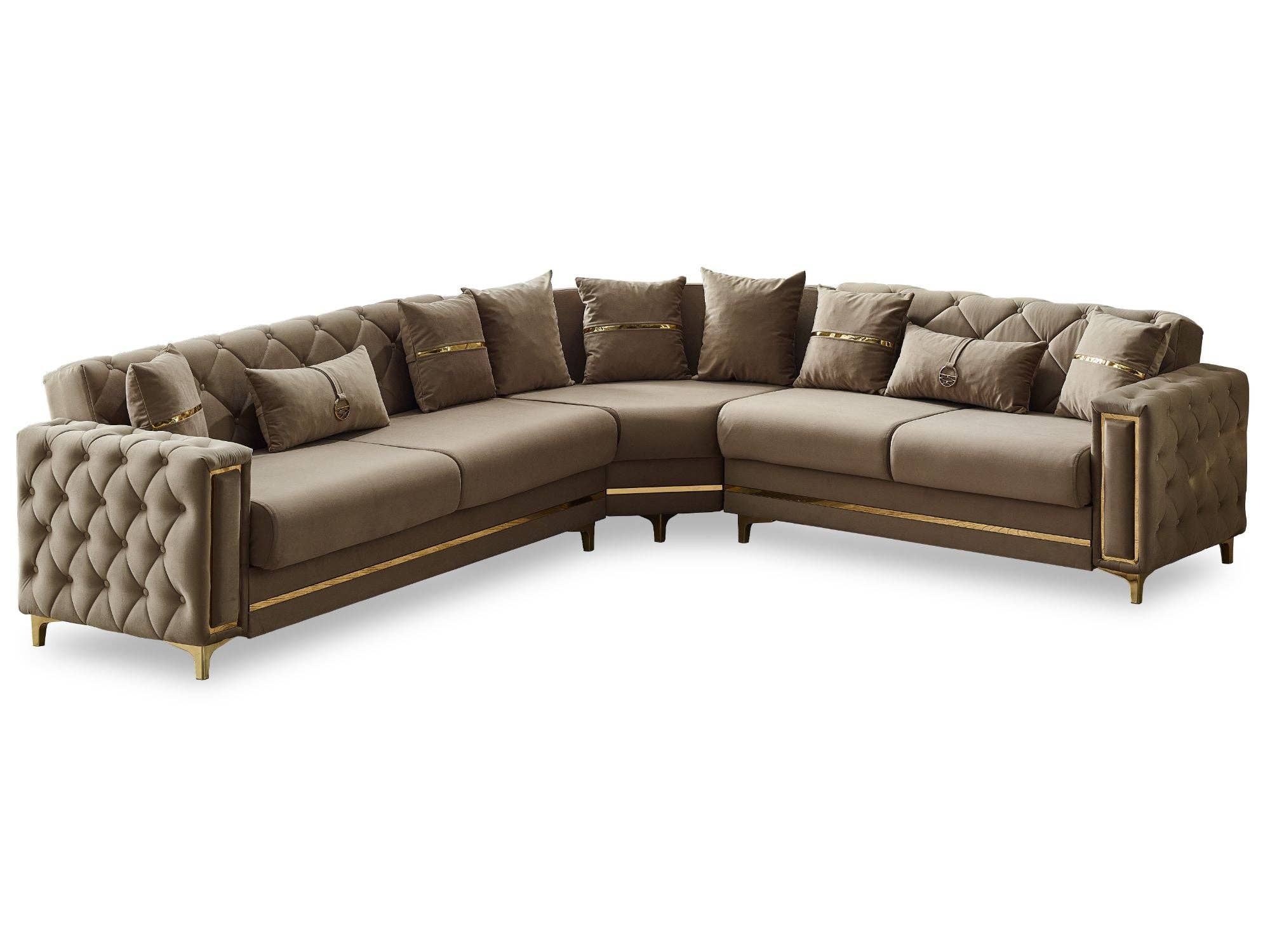 Bolivya Convertible Sectional Beige for wholesale on Faire