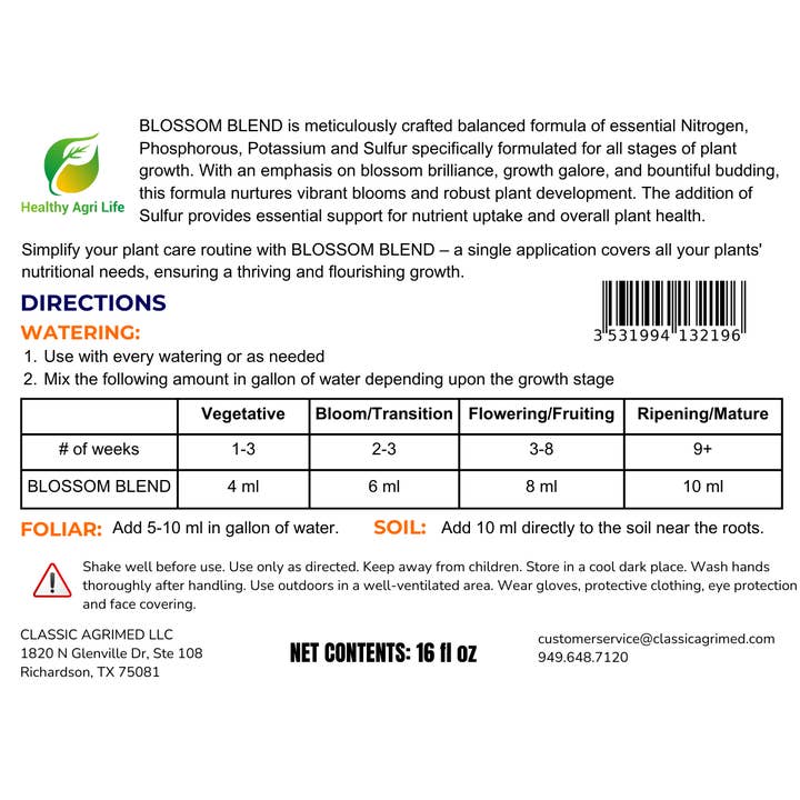 Healthy Paw Life - Wholesale Fertiliser - Blossom Blend - Balanced Fertilizer Formula for Blossom and Growth4