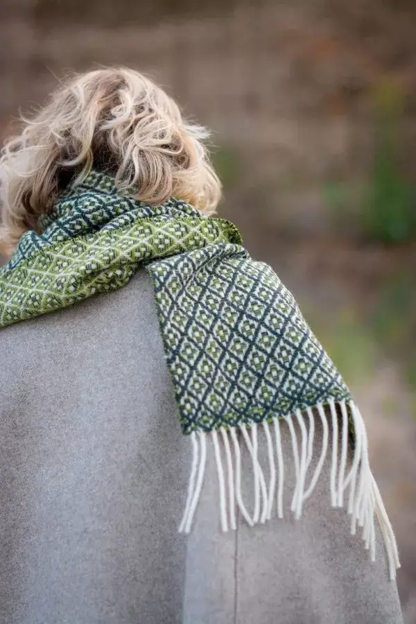 Chicoração – wholesale Scarf – Women's – Scarf - Flower Bi Dark Green | Pistachio2