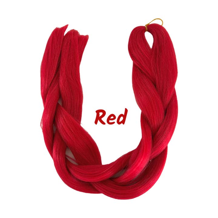 Red braiding hair - 24 Inch - 80g for wholesale by Poppet Locks