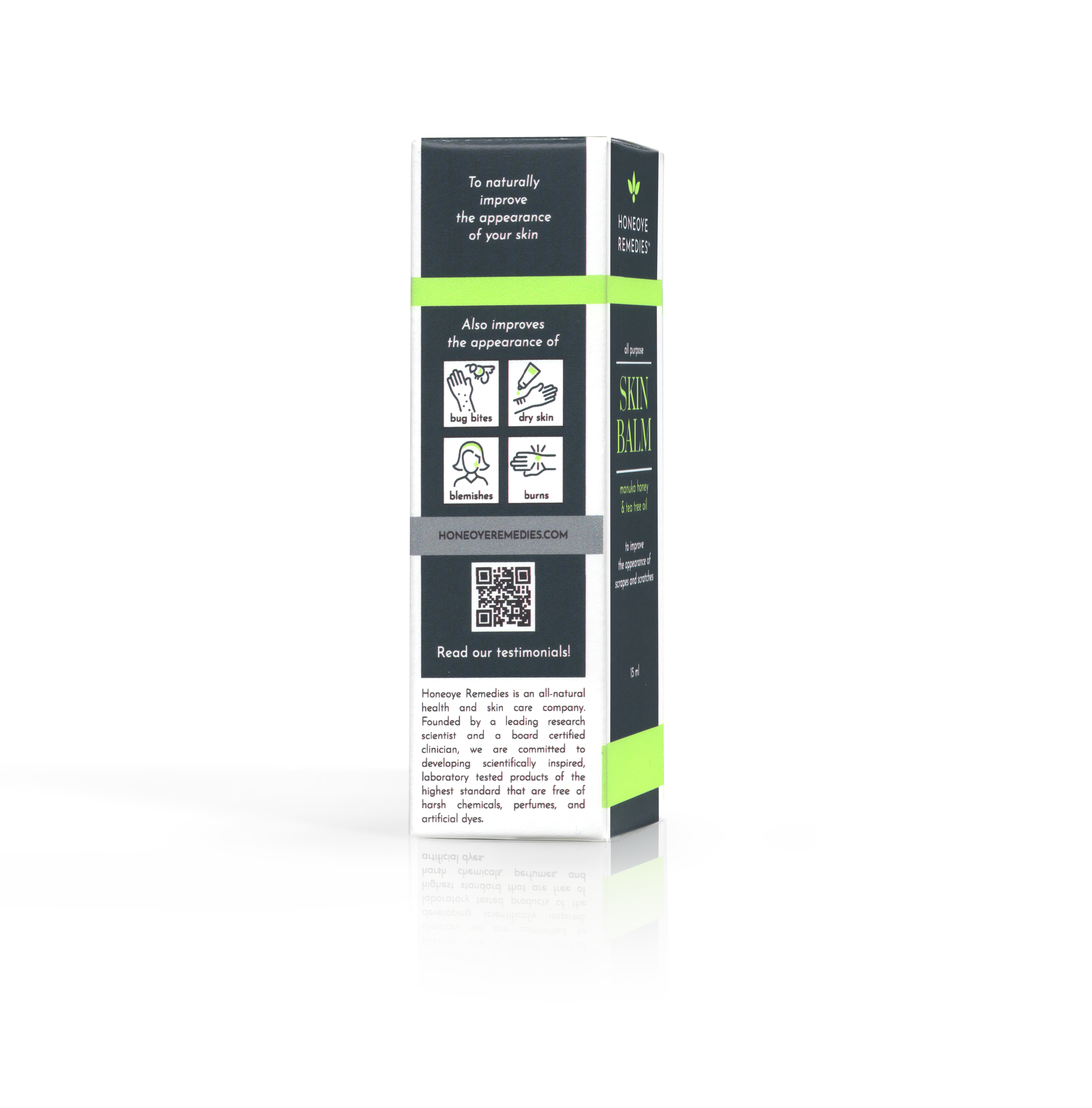 Honeoye Remedies - Wholesale Healing Salve/Balm/Cream - Skin Balm [ 15 ml] | Manuka Honey [550+MGO] & Tea Tree Oil11