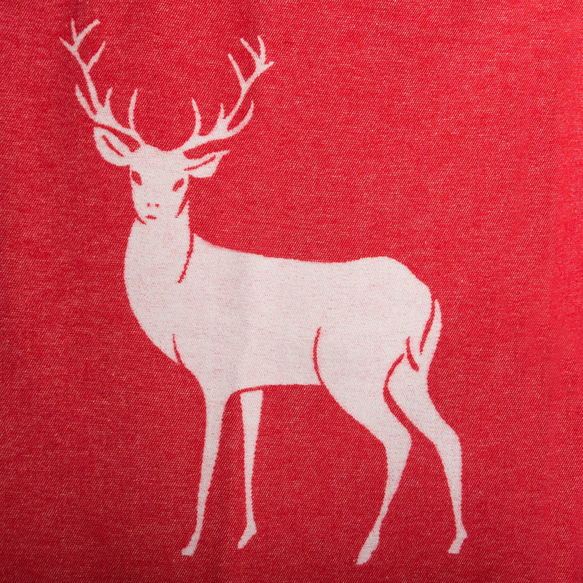 Beat Collection by Lanificio Idealtex Srl - Vente Plaids - Plaid en mélange de laine avec motif cerfs et cœurs5