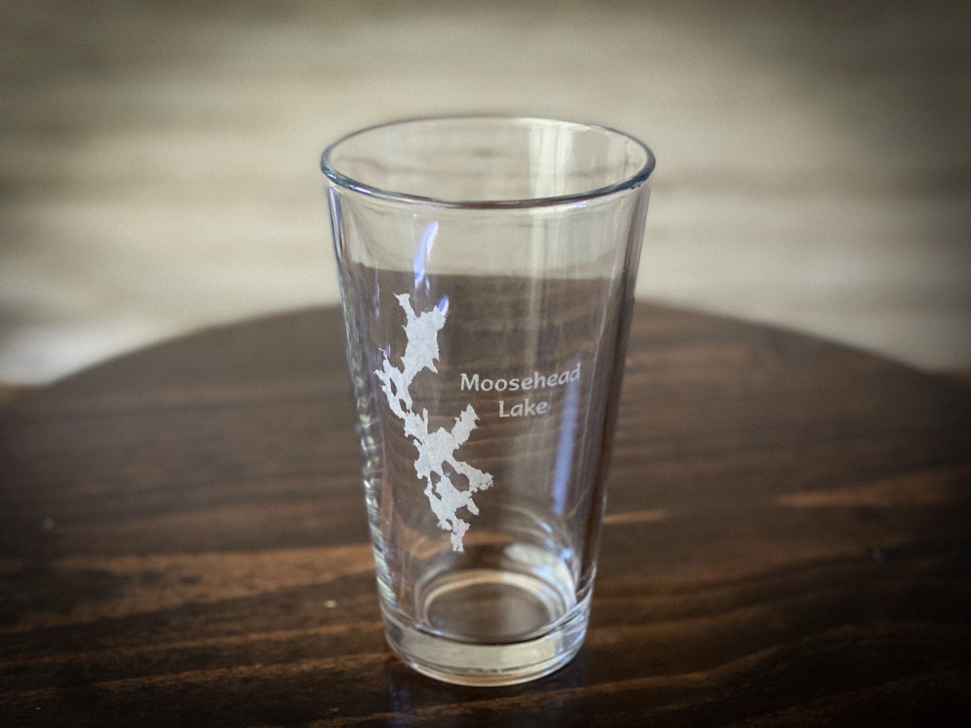 Adirondack Etching LLC - Wholesale Beer Glass/Mug - Make my Lake Pint Glass - Lake Map Etching - Dishwasher Safe4
