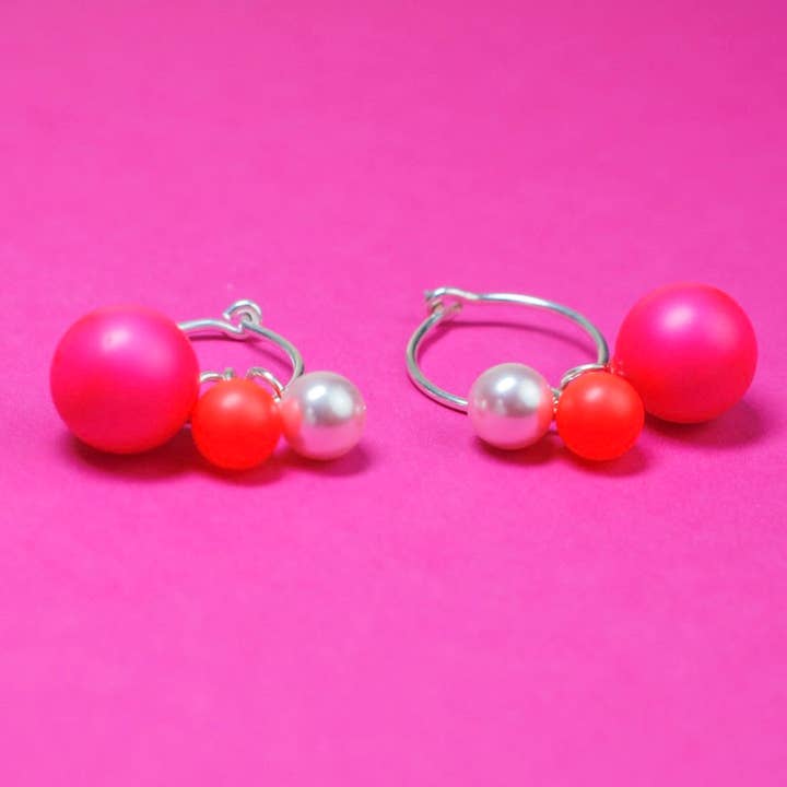 BaBa Jewellery for happiness - Wholesale Hoop Earrings - Hoops with variable pendants "SWEET"1