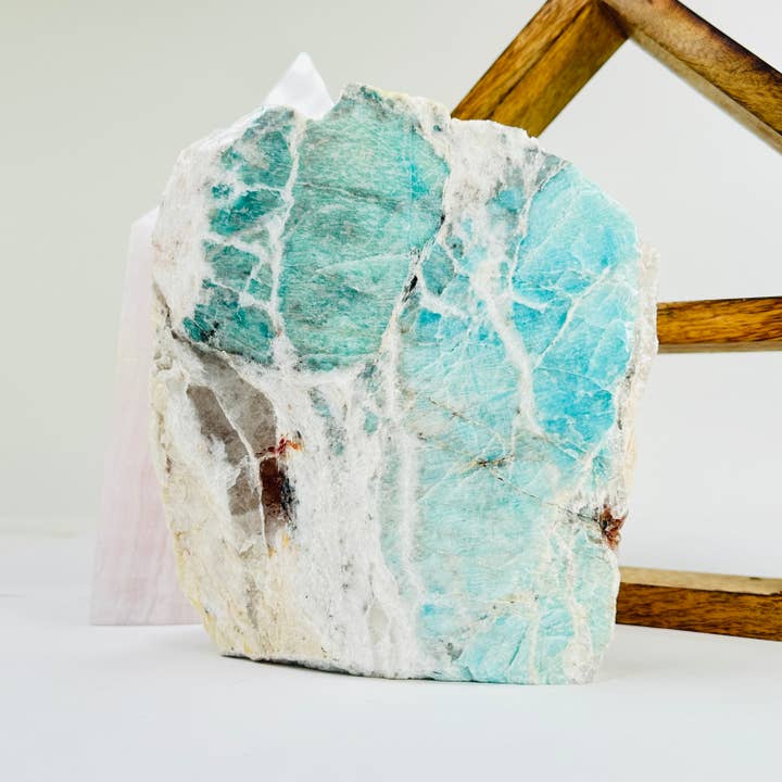 Crystal Amazonite polerad skuren bas unik #3 för wholesale av Rock Paradise
