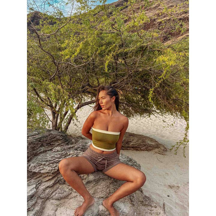 Gardenbelle Shop - Wholesale Shorts - Women's - Organic Hemp Boho Shorts, Slouchy Natural Shorts1