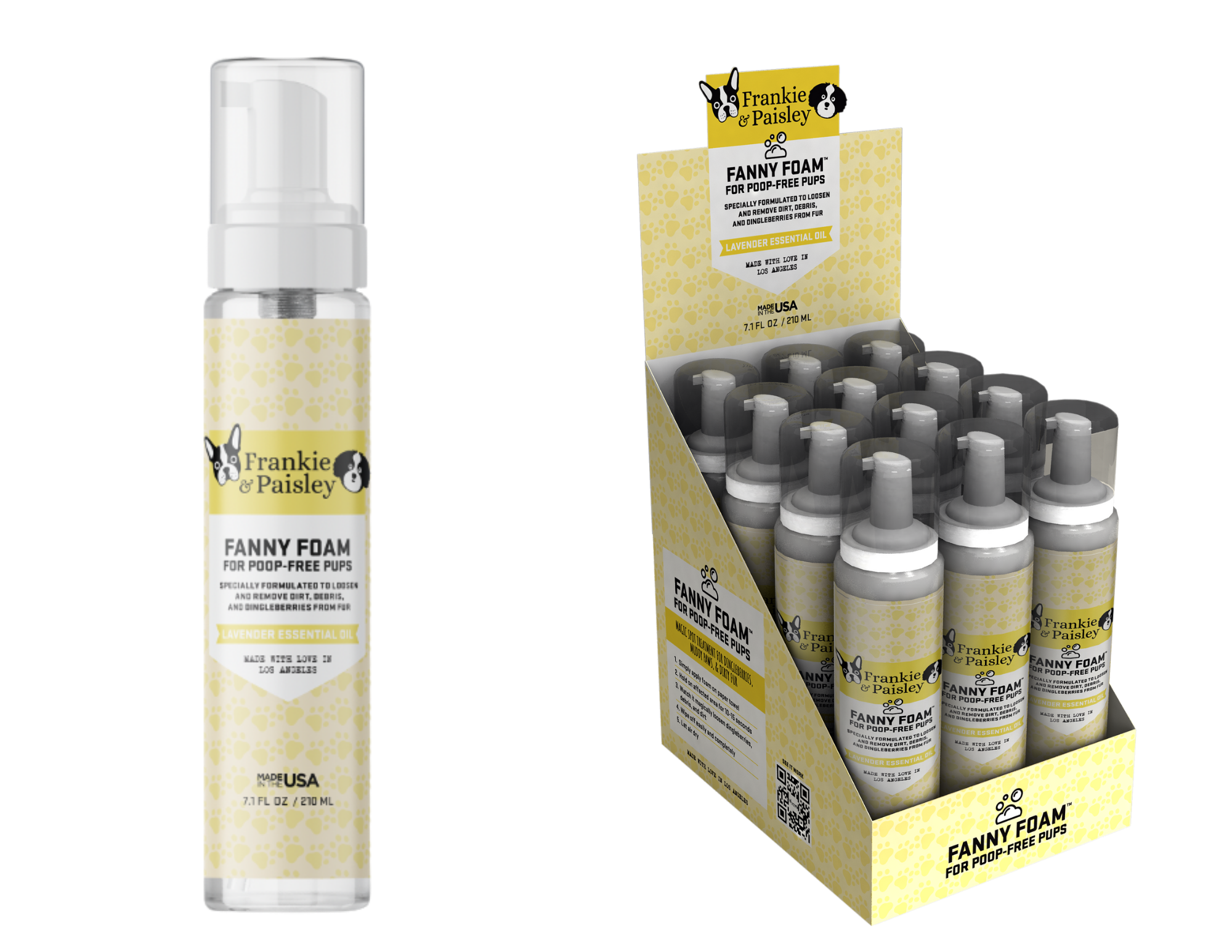 Frankie & Paisley Pet Products - Wholesale Pet Grooming Aid - Dog - Fanny Foam™ Doggy Dingleberry Remover & Muddy Paw Treatment7