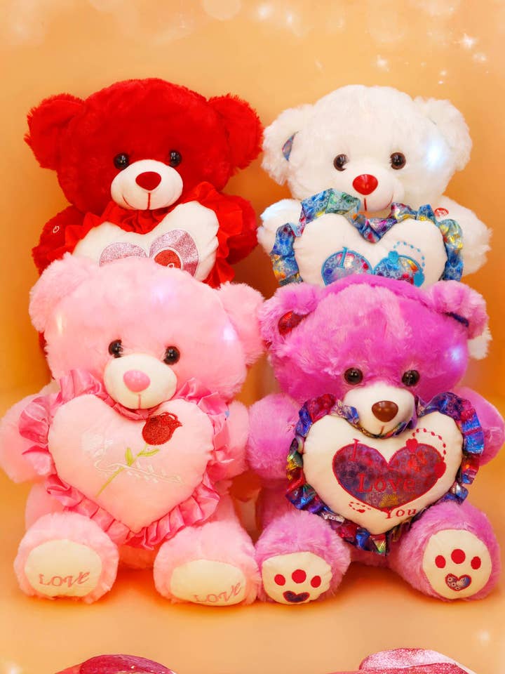 Orsacchiotto Musicale Luminoso - 30 cm per la vendita all'ingrosso da parte di Cap Zone