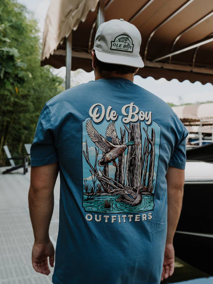 Ole Boy Outfitters - Wholesale Screen Printed T-Shirt - Unisex - OLE BOY Mallard Marsh Tee