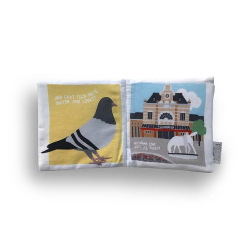 NOOX City Kids - Wholesale Crinkle Tag Toy - Baby - soft baby book Groningen 100% soft cotton and fairly made2