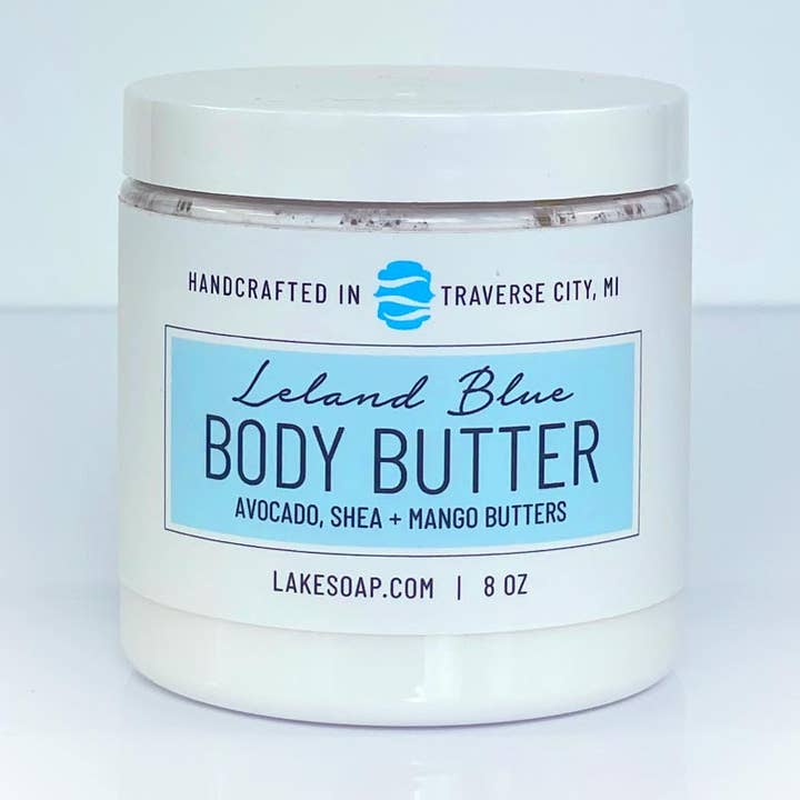 Beurre corporel Leland Blue pour la vente par Lake Soap Company
