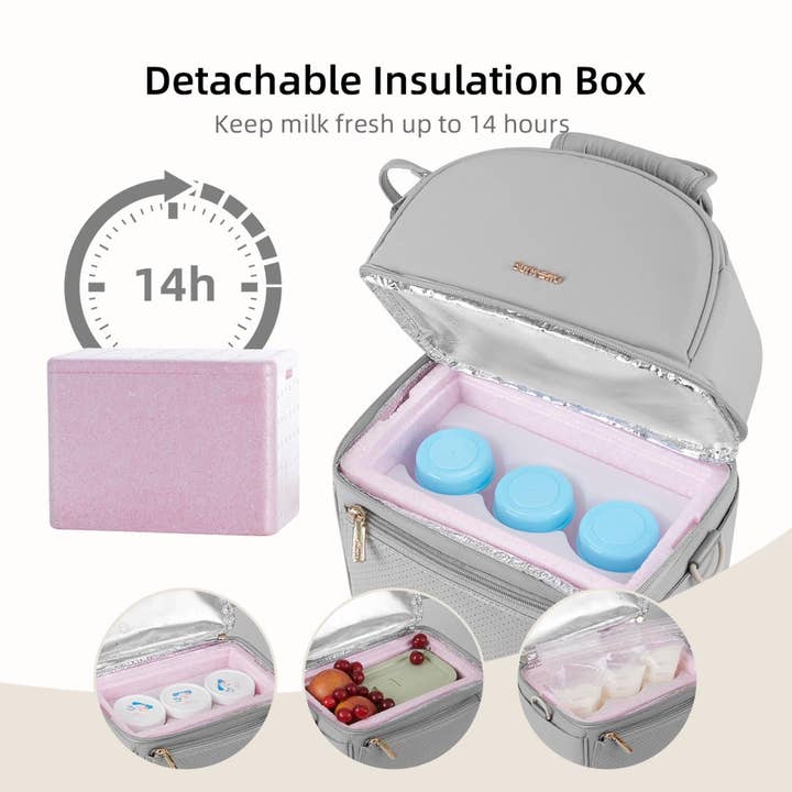 Little Martin's Drawer - Wholesale Cooler/cooler bag - Breastmilk Cooler Bag with Detachable Insulation Box Set3