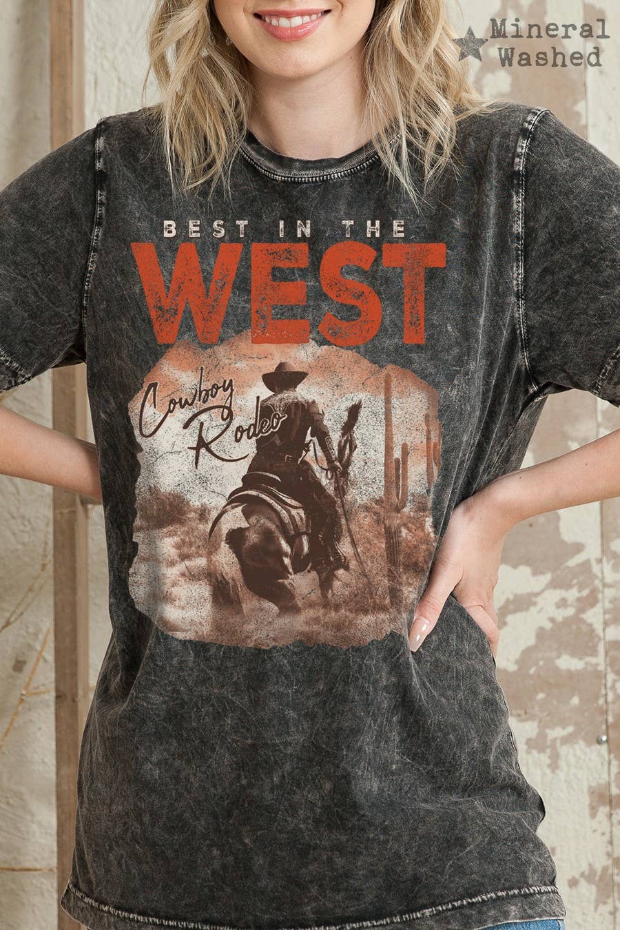 charcoal grey BT1458-MT BEST INT THE WEST - Vintage Mineral Wash Top for wholesale on Faire1