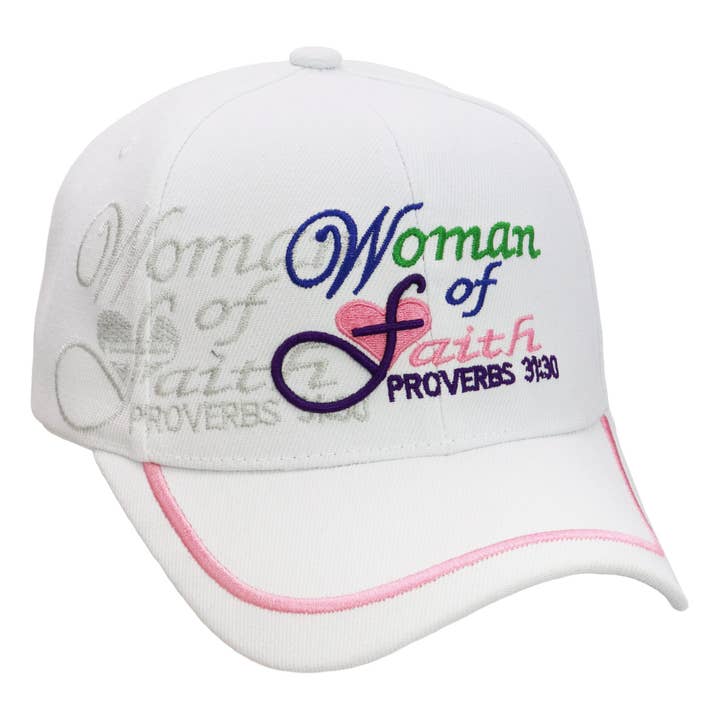 Cap Zone - Wholesale Baseball Cap - Women's - Woman Of Faith Proverbs Baseball Cap3