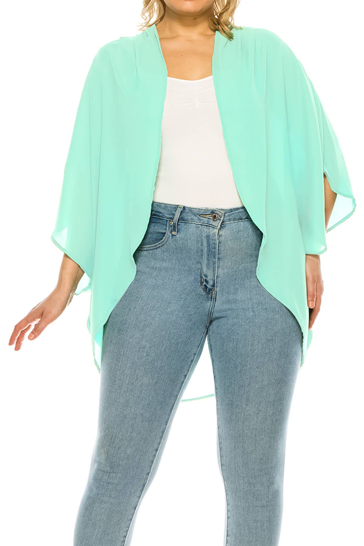 MOA COLLECTION – wholesale Kofta - Dam – Flowy Kimono Ärmad Kofta i Plus-Size9