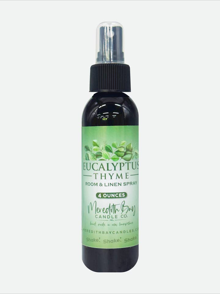 Eucalyptus Thym Chambre & Lin Spray pour la vente par Meredith Bay Candle Co
