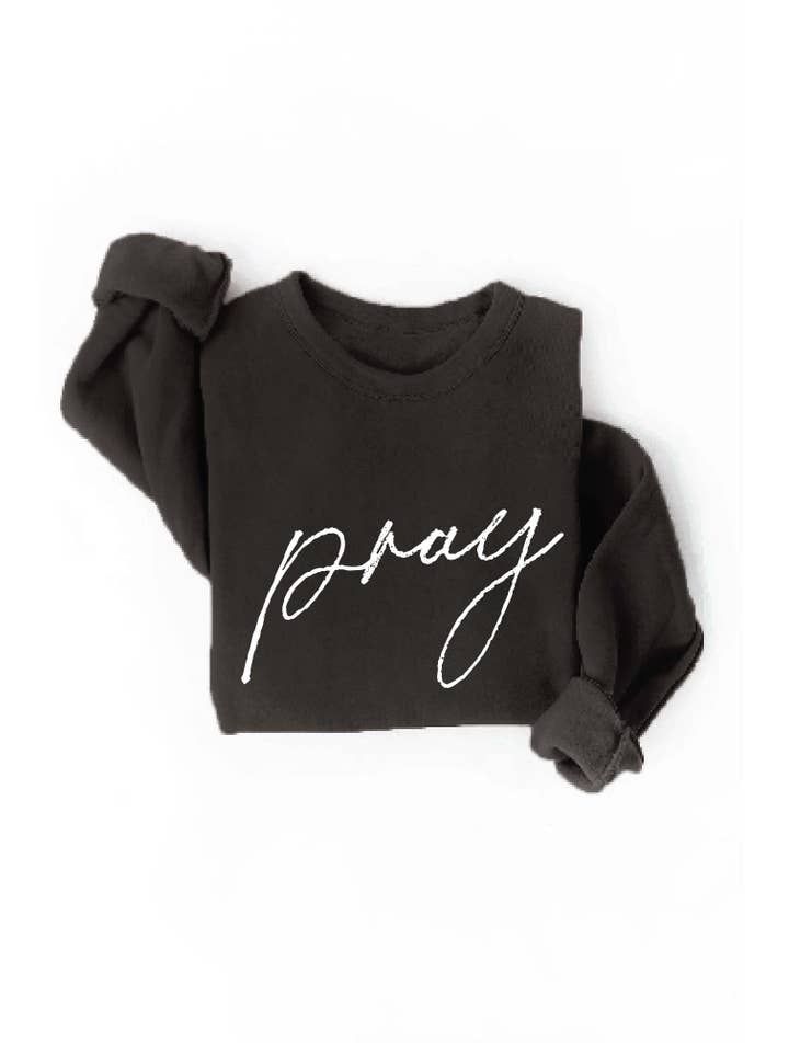 OAT COLLECTIVE - Wholesale Graphic Sweatshirt - Women's - PRAY Graphic Sweatshirt