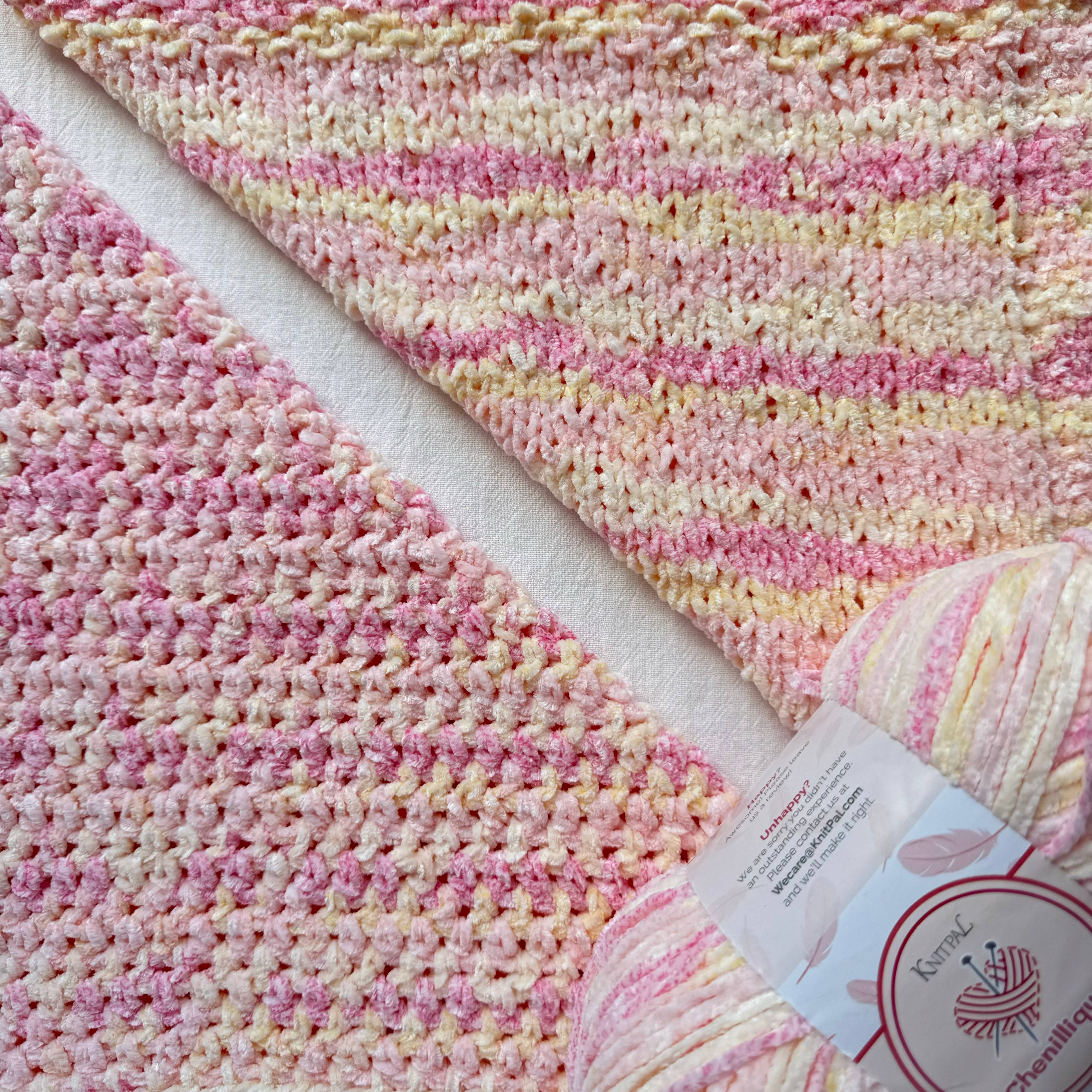 KnitPal - Wholesale Yarn - Chenillique Velvet Chenille Crochet Yarn - Worsted Weight 431