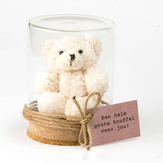 Grande peluche XXL blanche pour la vente par Sidedish Cards