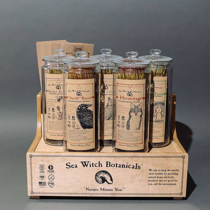 Sea Witch Botanicals - Wholesale Incense - Bulk Incense: Branded Jar with Single Scent3