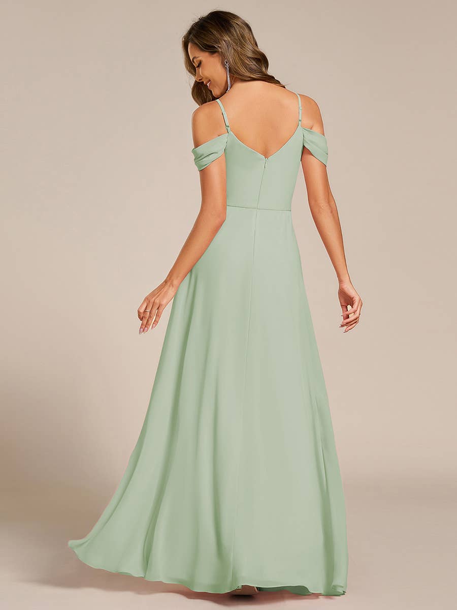 Ever-Pretty - Wholesale Dress - Women's - Straps drop-shoulder sleeve Chiffon Bridesmaid Dress7