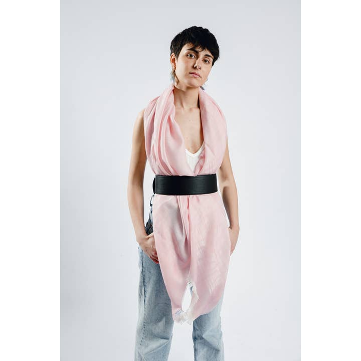 Abstract - Wholesale Scarf - Women's - Solid color stole abstract motif2