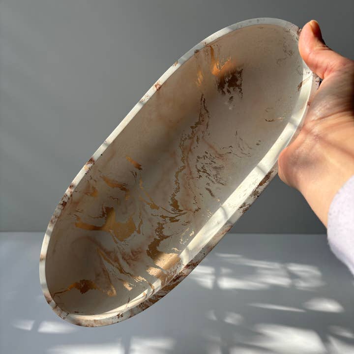 Fancy Concrete - Wholesale Decorative Plate/Dish/Bowl - Dough Concrete Bowl